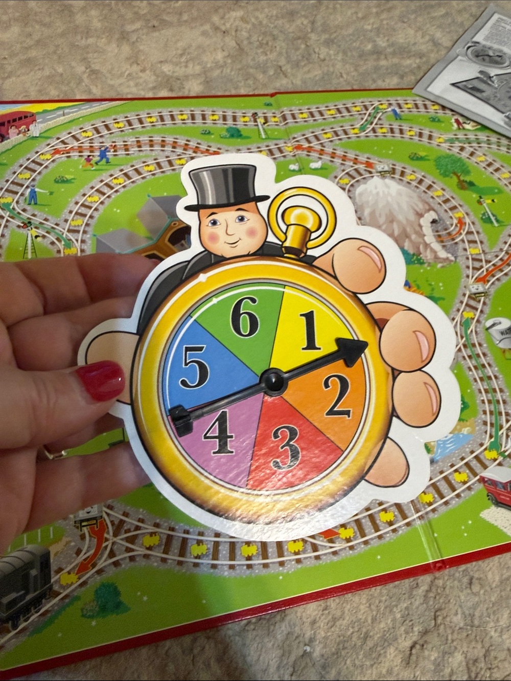Thomas & Friends Bright Green Train Tracks & Spinner Board Game 2003 - Picture 5 of 13